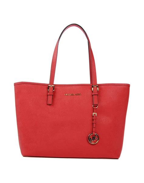 michael kors red small purse|Michael Kors red tote bag.